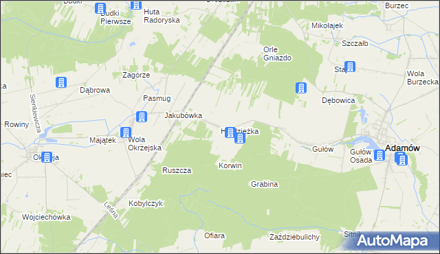 mapa Hordzieżka, Hordzieżka na mapie Targeo