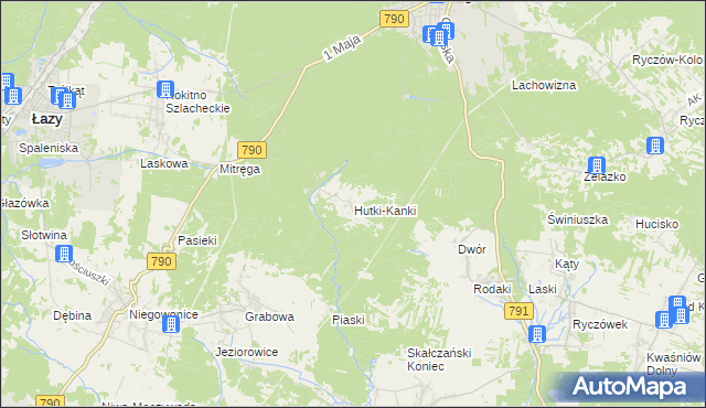 mapa Hutki-Kanki, Hutki-Kanki na mapie Targeo
