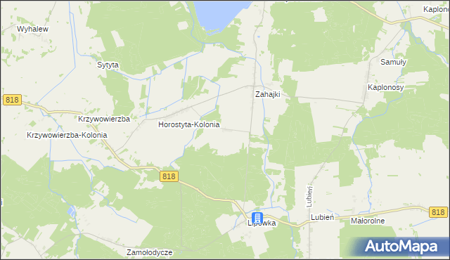 mapa Ignaców gmina Wyryki, Ignaców gmina Wyryki na mapie Targeo