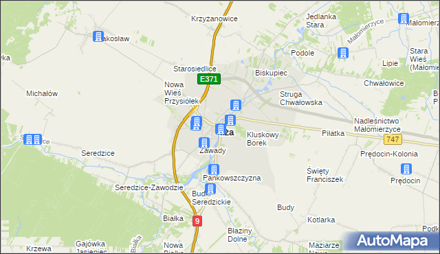 mapa Iłża, Iłża na mapie Targeo