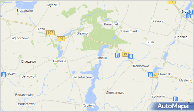 mapa Imiołki, Imiołki na mapie Targeo