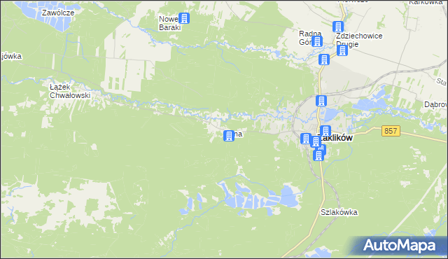 mapa Irena gmina Zaklików, Irena gmina Zaklików na mapie Targeo