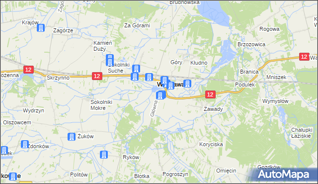 mapa Jabłonica gmina Wieniawa, Jabłonica gmina Wieniawa na mapie Targeo