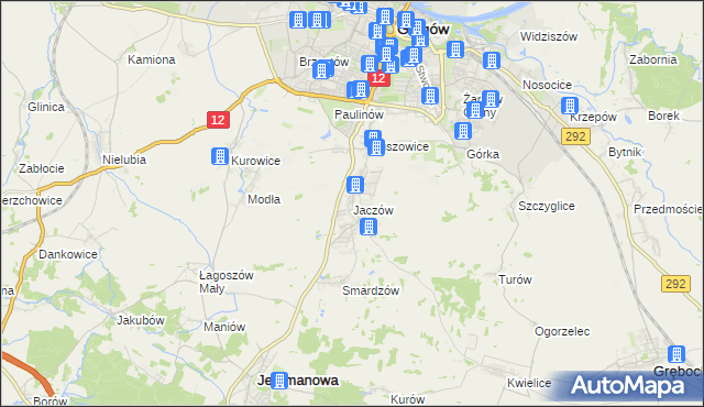 mapa Jaczów, Jaczów na mapie Targeo