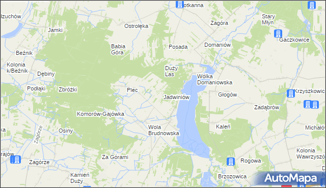 mapa Jadwiniów, Jadwiniów na mapie Targeo