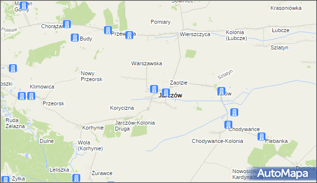 mapa Jarczów, Jarczów na mapie Targeo