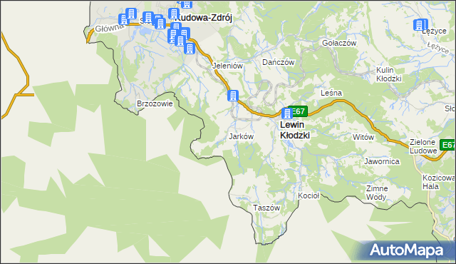 mapa Jarków, Jarków na mapie Targeo