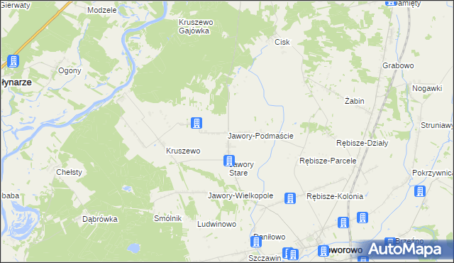 mapa Jawory-Podmaście, Jawory-Podmaście na mapie Targeo