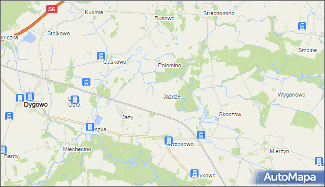 mapa Jażdże, Jażdże na mapie Targeo