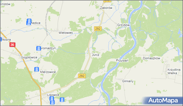 mapa Jurcz, Jurcz na mapie Targeo