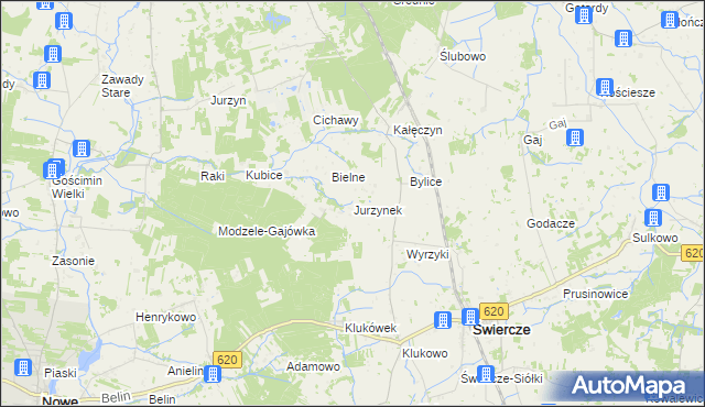 mapa Jurzynek, Jurzynek na mapie Targeo