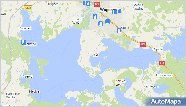 mapa Kal, Kal na mapie Targeo