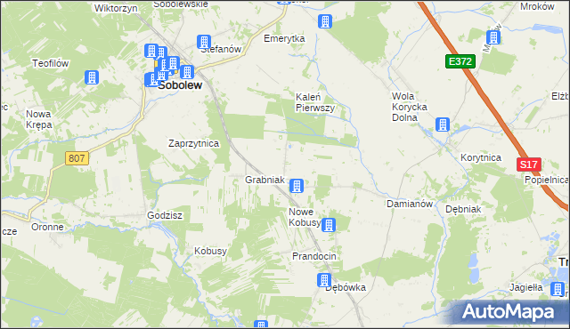 mapa Kaleń Drugi, Kaleń Drugi na mapie Targeo