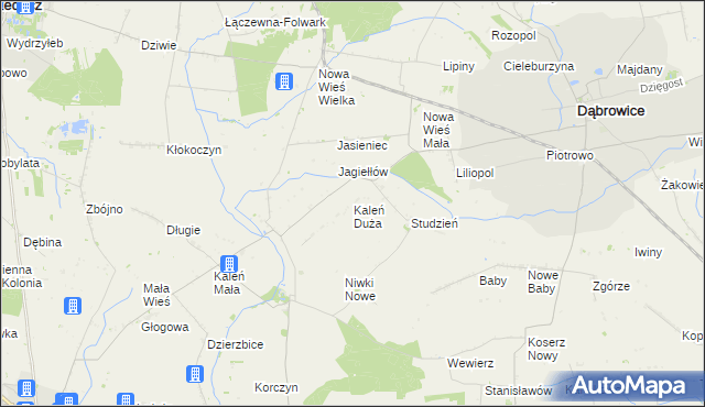 mapa Kaleń Duża, Kaleń Duża na mapie Targeo