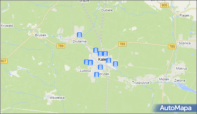 mapa Kalety powiat tarnogórski, Kalety powiat tarnogórski na mapie Targeo