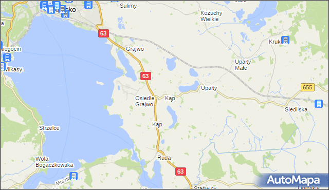 mapa Kąp, Kąp na mapie Targeo