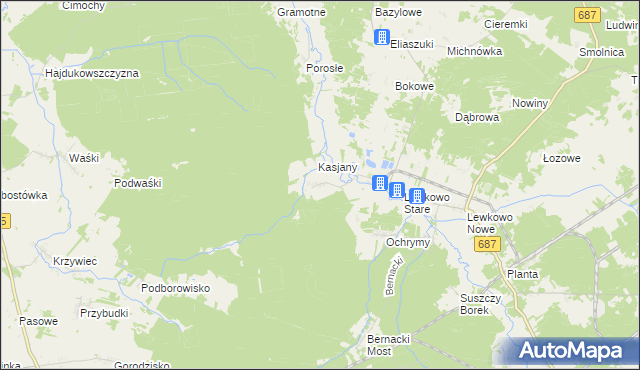 mapa Kapitańszczyzna, Kapitańszczyzna na mapie Targeo