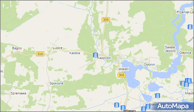 mapa Kaszczor, Kaszczor na mapie Targeo