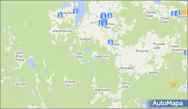 mapa Katarzynki gmina Lipnica, Katarzynki gmina Lipnica na mapie Targeo