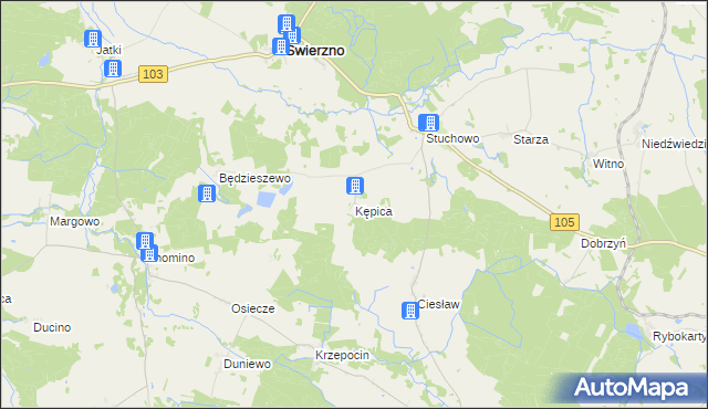 mapa Kępica, Kępica na mapie Targeo