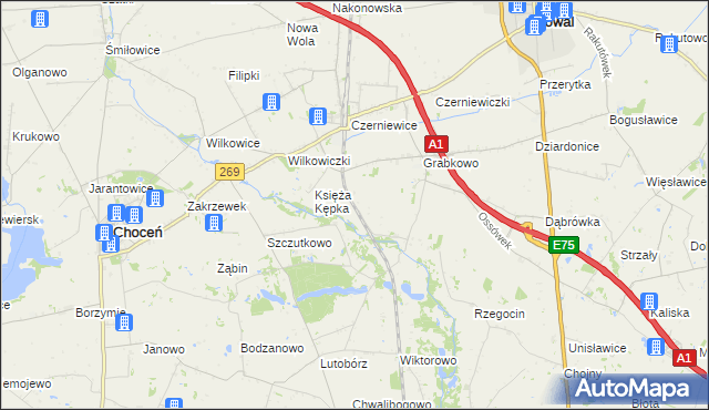 mapa Kępka Szlachecka, Kępka Szlachecka na mapie Targeo