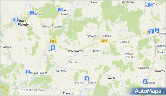 mapa Kiewłaki, Kiewłaki na mapie Targeo