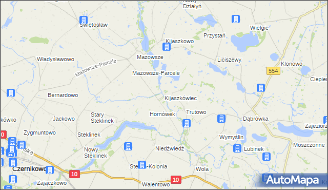 mapa Kijaszkówiec, Kijaszkówiec na mapie Targeo