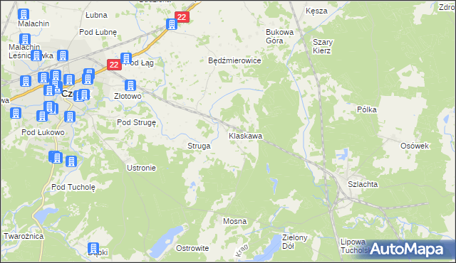 mapa Klaskawa, Klaskawa na mapie Targeo