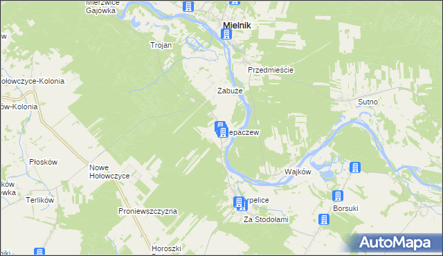 mapa Klepaczew, Klepaczew na mapie Targeo