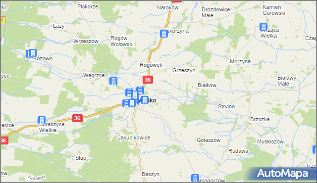 mapa Kleszczowice, Kleszczowice na mapie Targeo