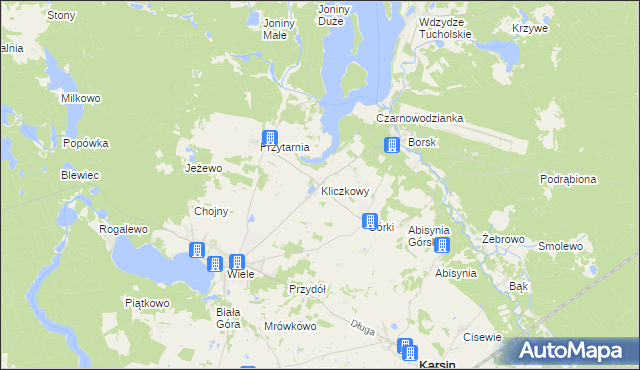 mapa Kliczkowy, Kliczkowy na mapie Targeo