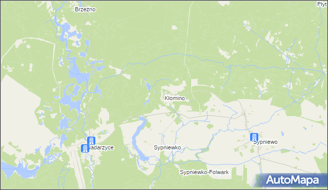 mapa Kłomino, Kłomino na mapie Targeo