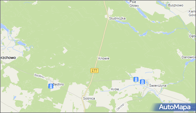 mapa Knowie, Knowie na mapie Targeo