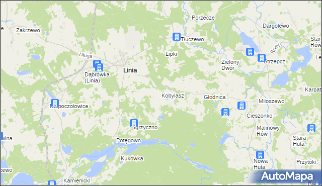 mapa Kobylasz, Kobylasz na mapie Targeo