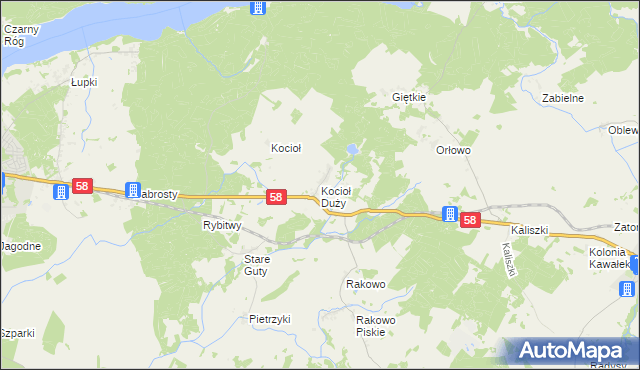 mapa Kocioł Duży, Kocioł Duży na mapie Targeo