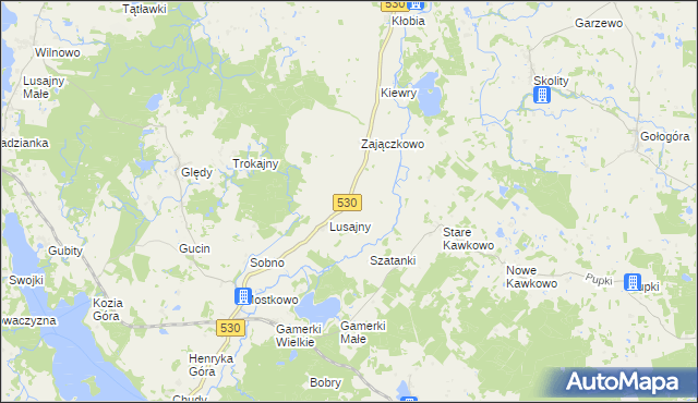 mapa Kojdy, Kojdy na mapie Targeo