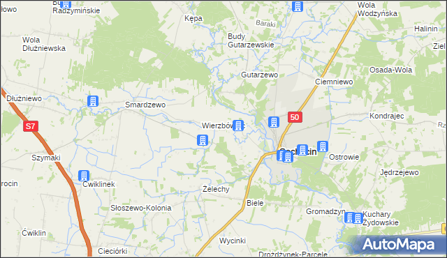 mapa Koliszewo, Koliszewo na mapie Targeo