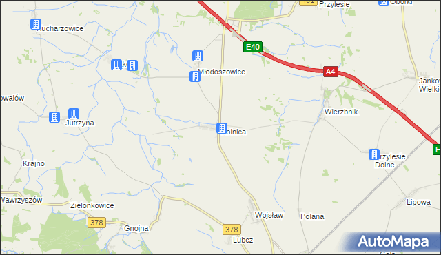 mapa Kolnica gmina Grodków, Kolnica gmina Grodków na mapie Targeo