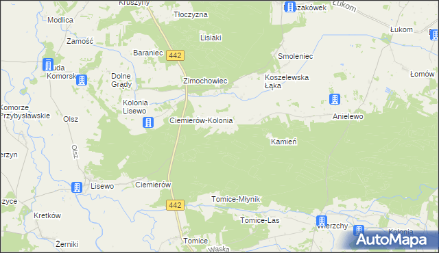 mapa Kolonia Janowska, Kolonia Janowska na mapie Targeo