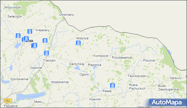 mapa Kompocie, Kompocie na mapie Targeo