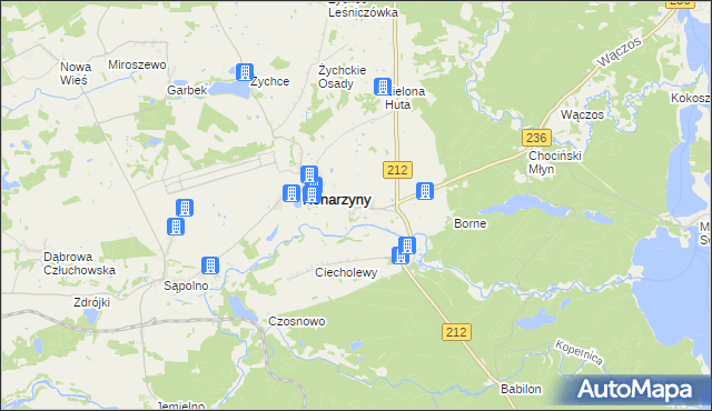 mapa Konarzynki, Konarzynki na mapie Targeo