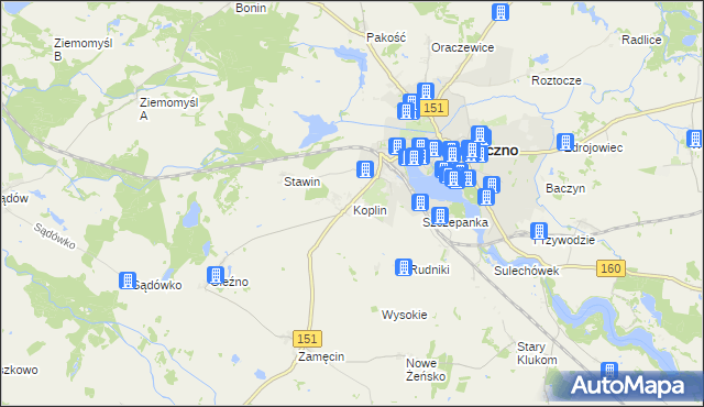 mapa Koplin, Koplin na mapie Targeo