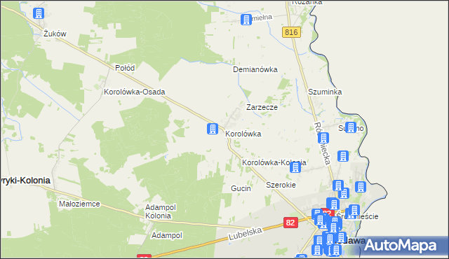 mapa Korolówka, Korolówka na mapie Targeo