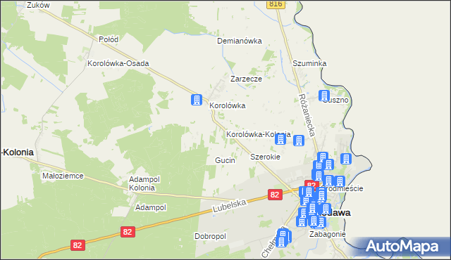 mapa Korolówka-Kolonia, Korolówka-Kolonia na mapie Targeo