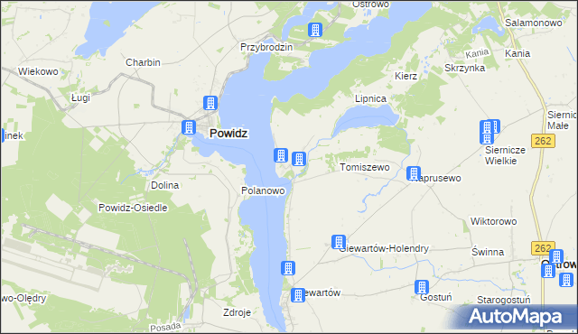 mapa Kosewo gmina Ostrowite, Kosewo gmina Ostrowite na mapie Targeo