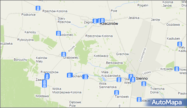 mapa Kotłowacz, Kotłowacz na mapie Targeo