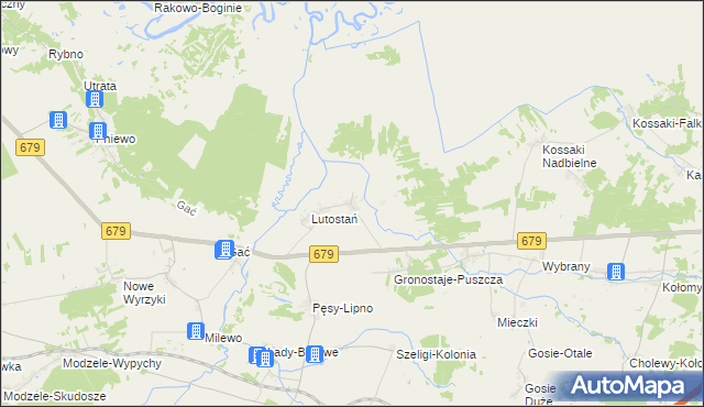 mapa Koty gmina Łomża, Koty gmina Łomża na mapie Targeo