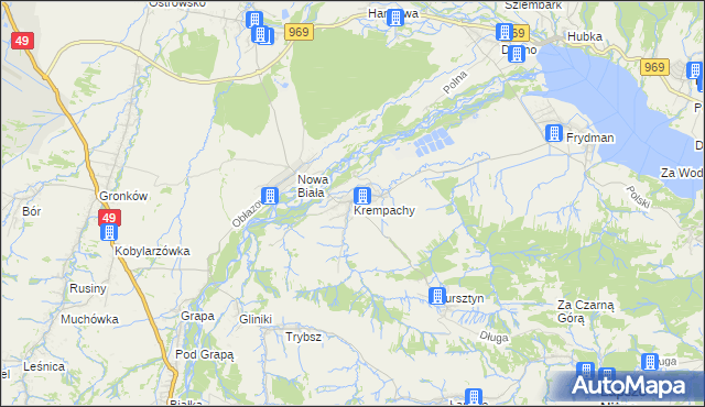 mapa Krempachy, Krempachy na mapie Targeo
