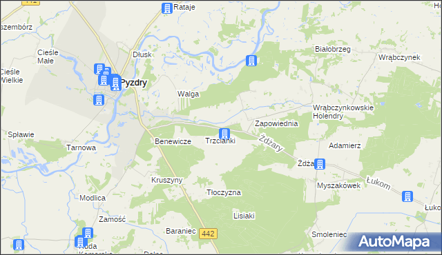 mapa Królewiny, Królewiny na mapie Targeo