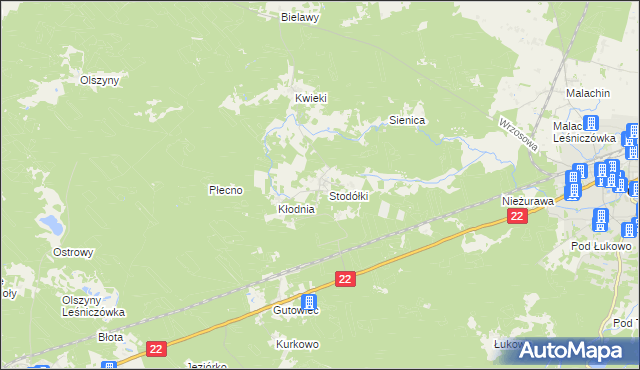 mapa Krzyż gmina Czersk, Krzyż gmina Czersk na mapie Targeo